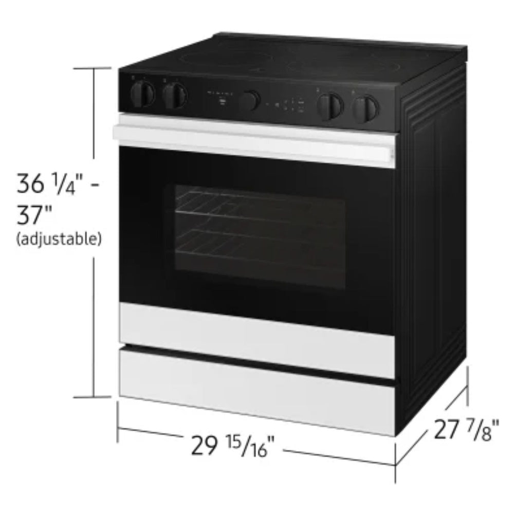 Samsung Bespoke 6.3 cu. ft. Smart Slide-In Electric Range with Smart Oven Camera & Illum