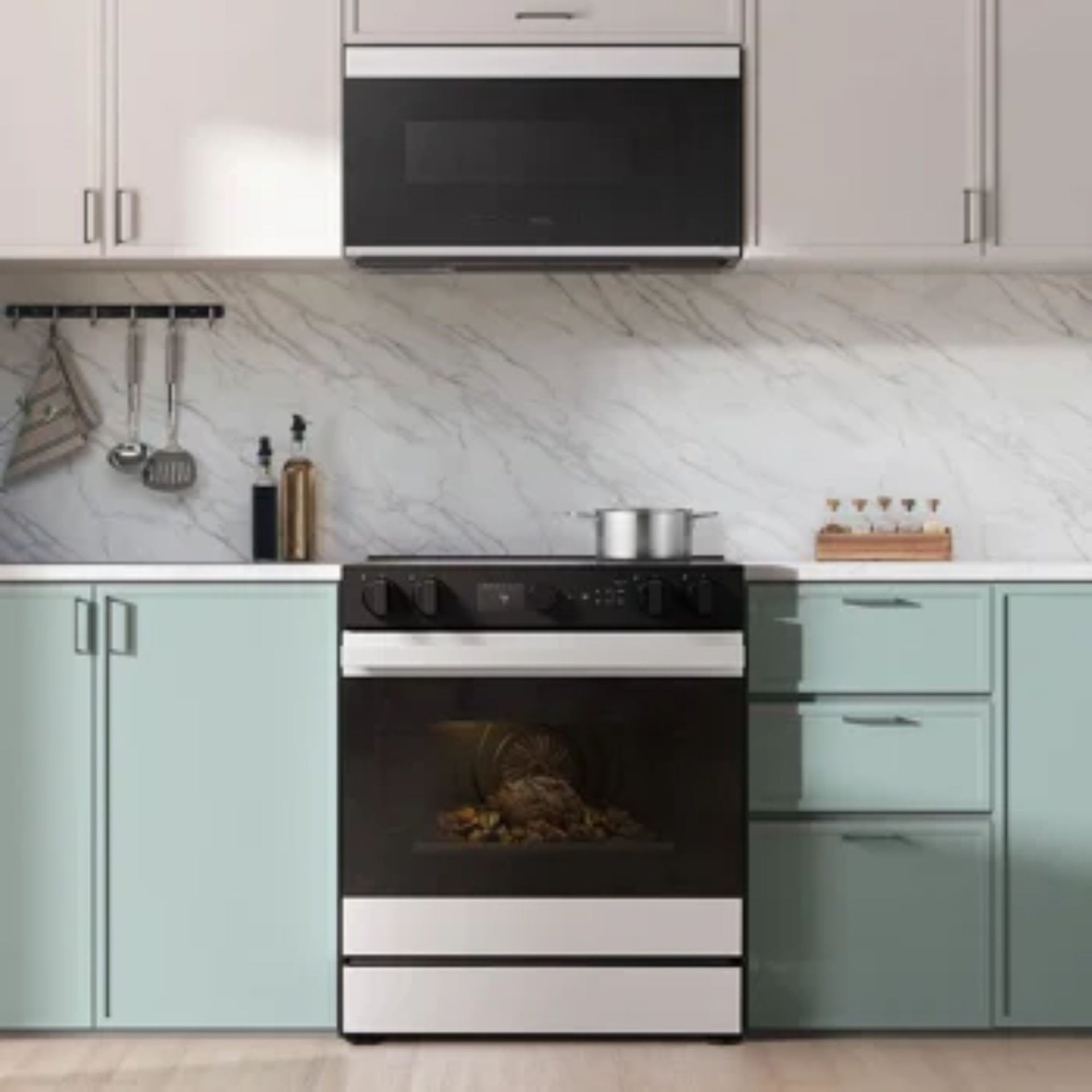 Samsung Bespoke 6.3 cu. ft. Smart Slide-In Electric Range with Smart Oven Camera & Illum