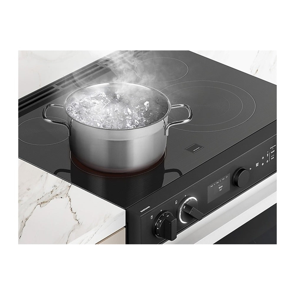 Samsung Bespoke 6.3 cu. ft. Smart Slide-In Electric Range with Smart Oven Camera & Illum
