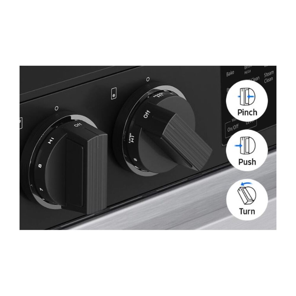 Samsung Bespoke Slide-in Electric Range Fingerprint Resistant  Wi-Fi  6.3 cu.ft.