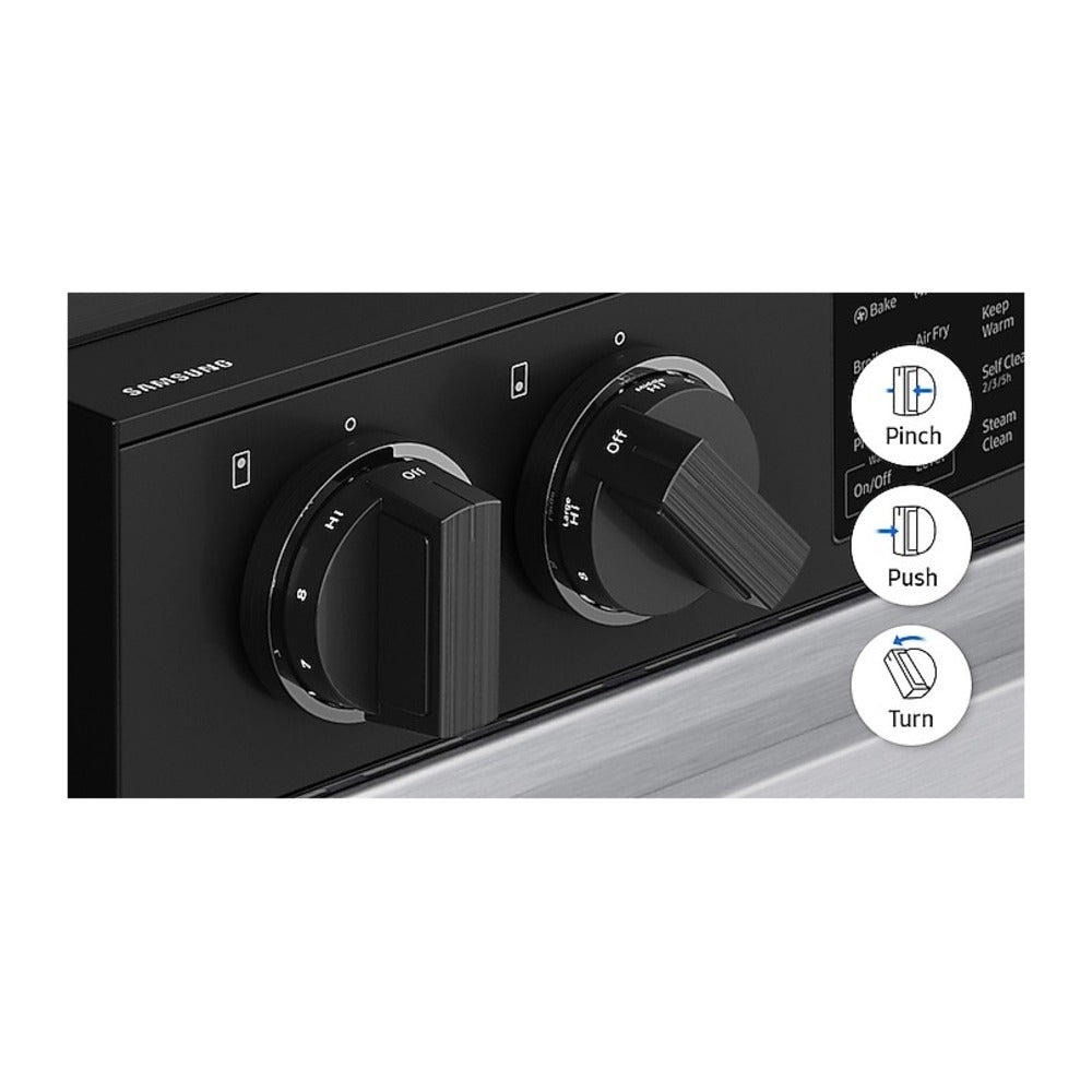 Samsung Bespoke Slide-in Electric Range Precision Knobs  Wi-Fi  6.3 cu.ft.
