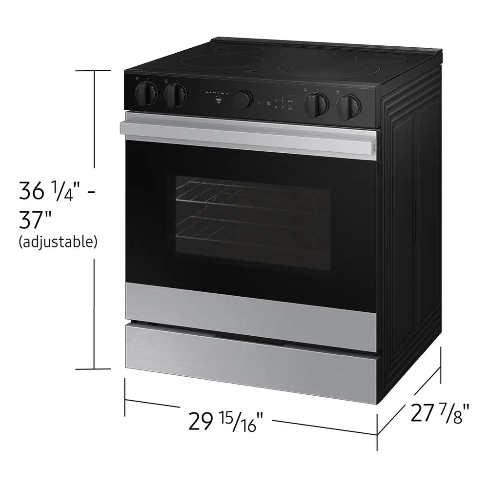 Samsung Bespoke 6.3 cu. ft. Smart Slide-In Electric Range with Air Sous Vide & Air Fry i