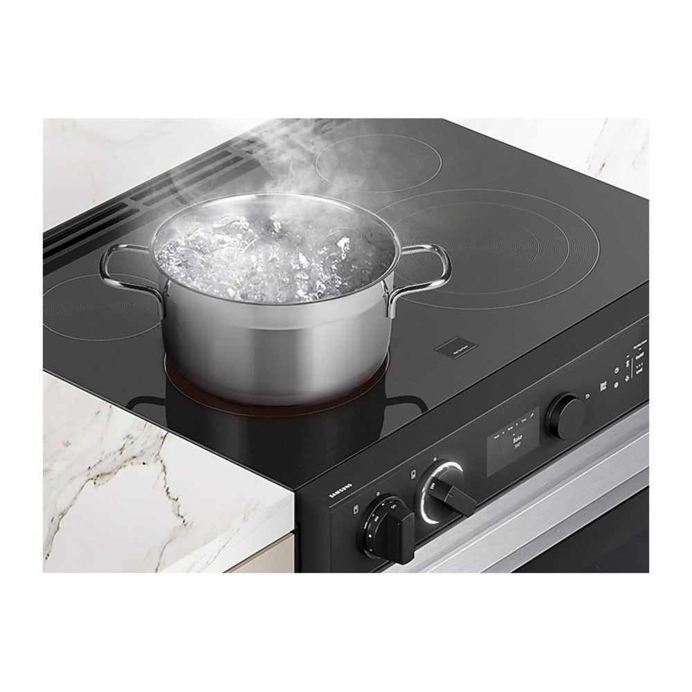 Samsung Bespoke 6.3 cu. ft. Smart Slide-In Electric Range with Air Sous Vide & Air Fry i