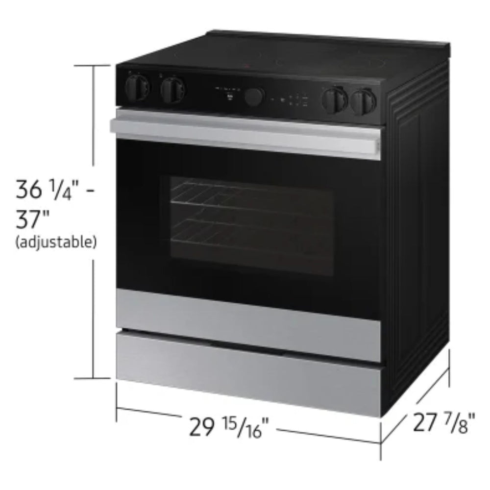 Samsung Bespoke 6.3 cu. ft. Smart Slide-In Electric Range with Smart Oven Camera & Illum