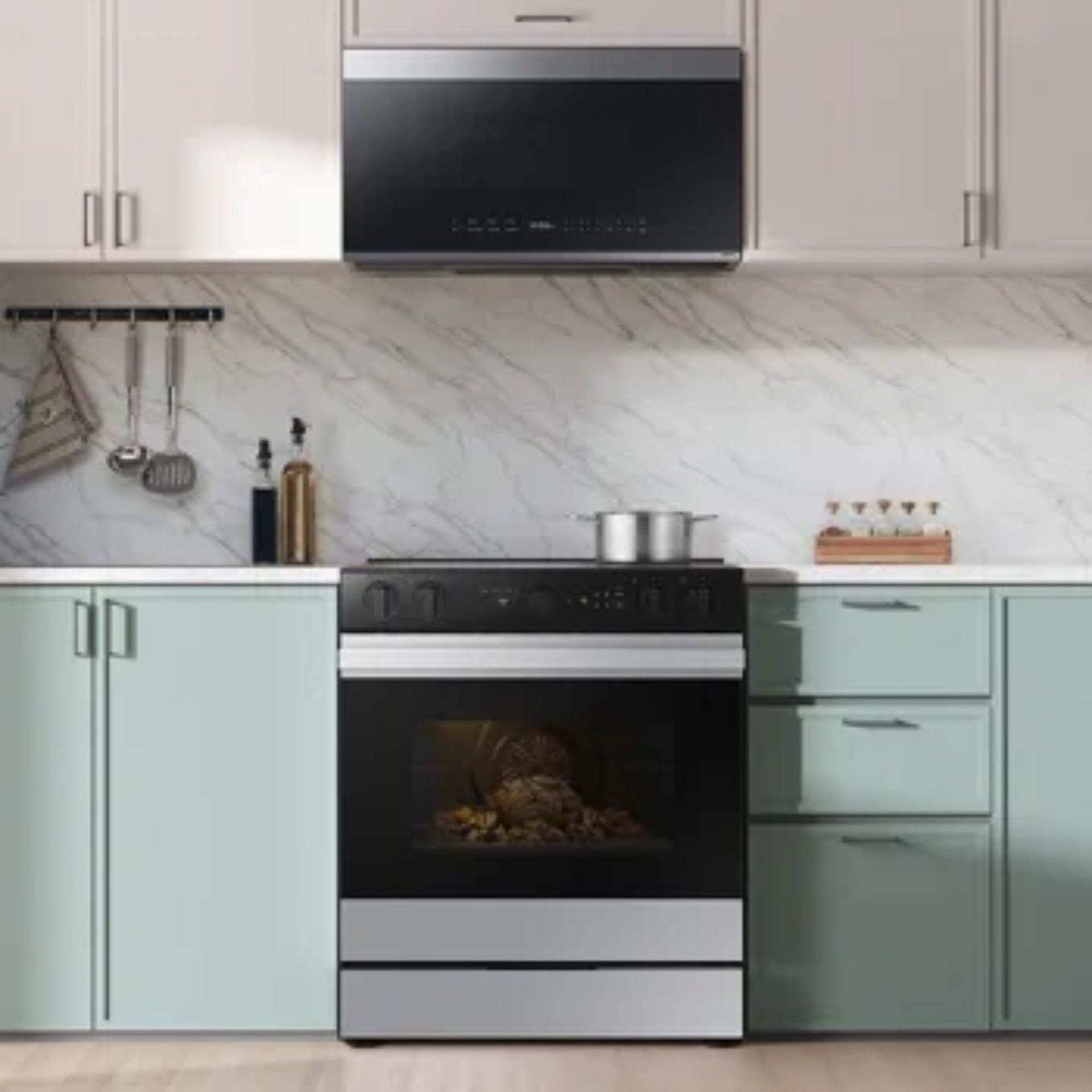 Samsung Bespoke 6.3 cu. ft. Smart Slide-In Electric Range with Smart Oven Camera & Illum