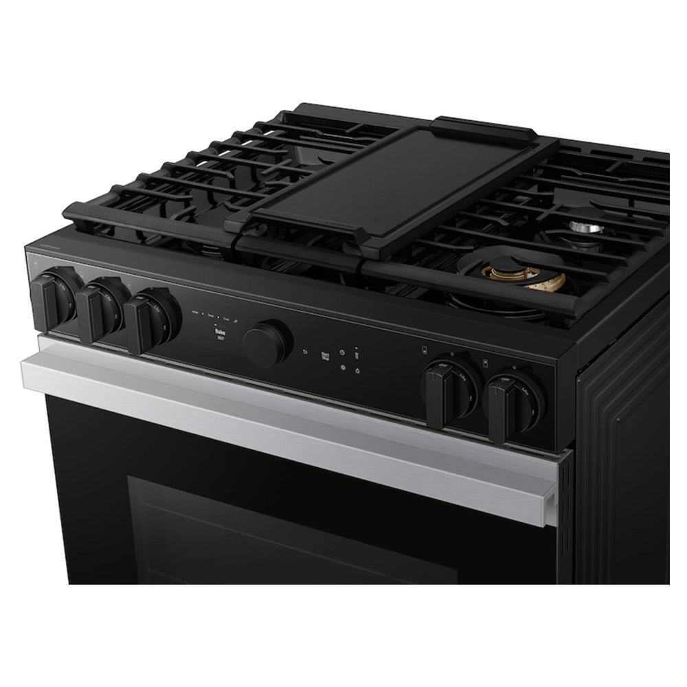Samsung Bespoke 6.0 cu. ft. Smart Slide-In Gas Range with Air Sous Vide & Air Fry in Sta