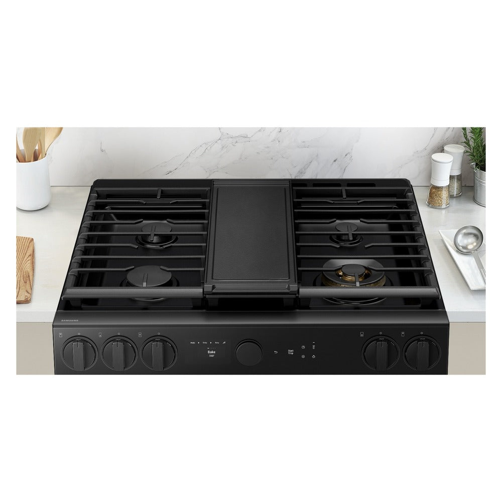 Samsung Bespoke 6.0 cu. ft. Smart Slide-In Gas Range with Air Sous Vide & Air Fry in Sta