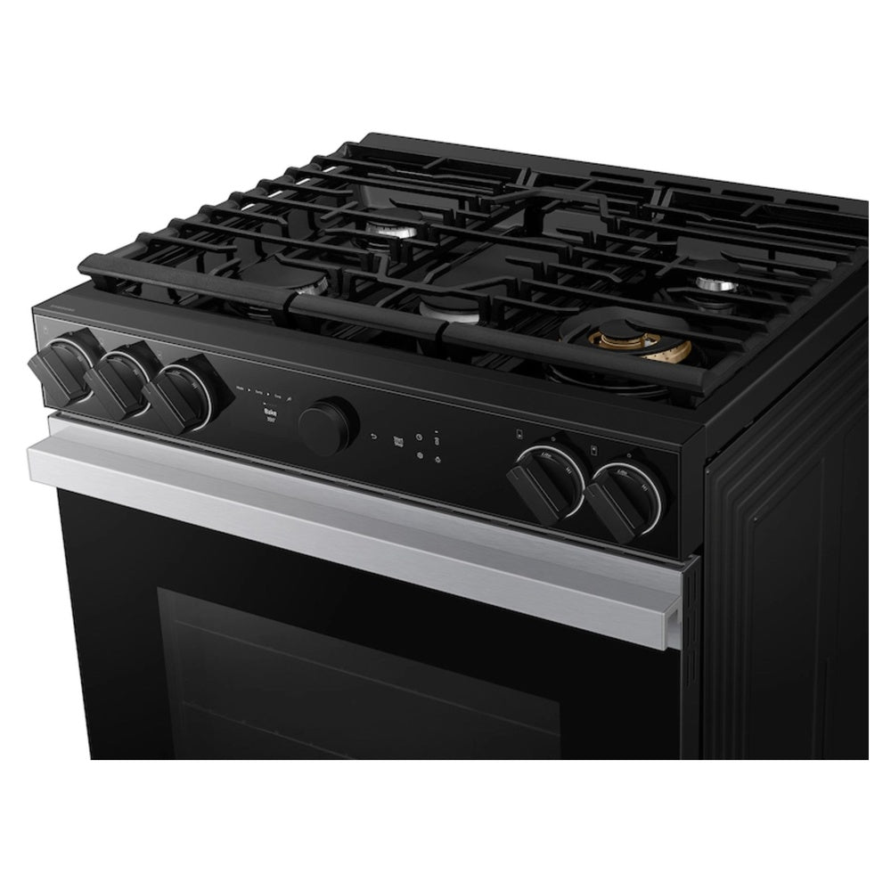 Samsung Bespoke 6.0 cu. ft. Smart Slide-In Gas Range with Smart Oven Camera & Illuminate