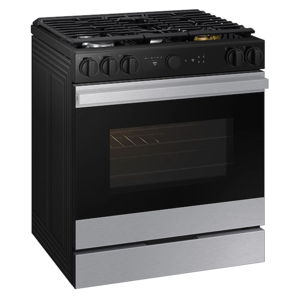 Samsung Bespoke 6.0 cu. ft. Smart Slide-In Gas Range with Smart Oven Camera & Illuminate