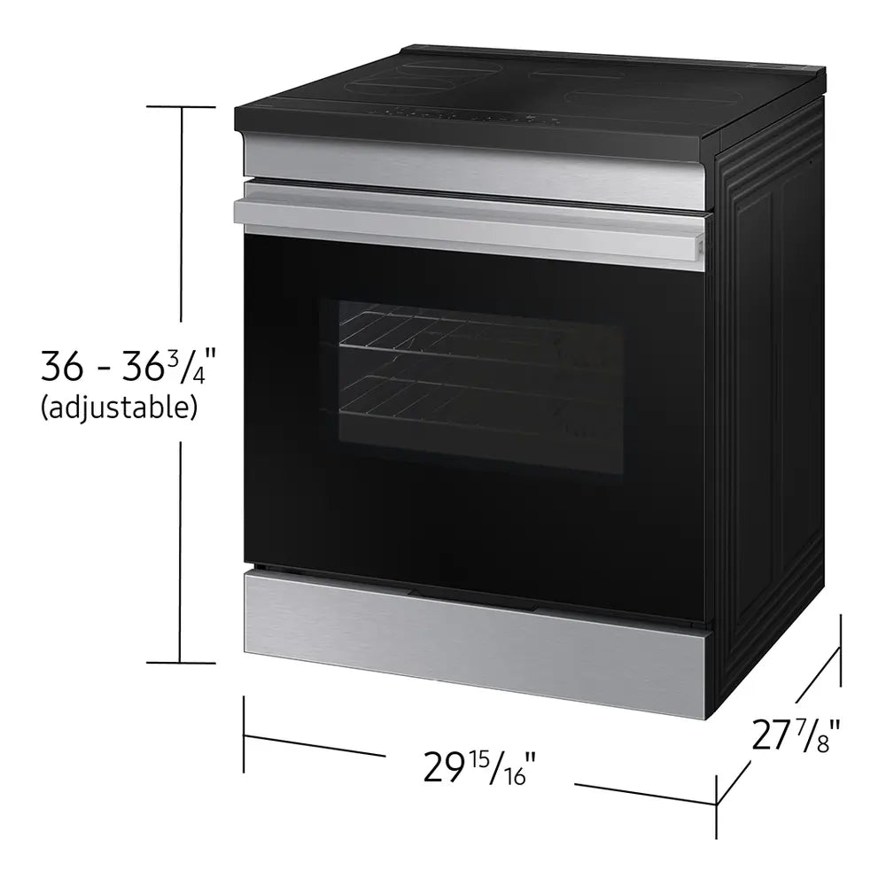 Samsung Bespoke Slide-in Induction Range Fingerprint Resistant  Wi-Fi  6.3 cu.ft.