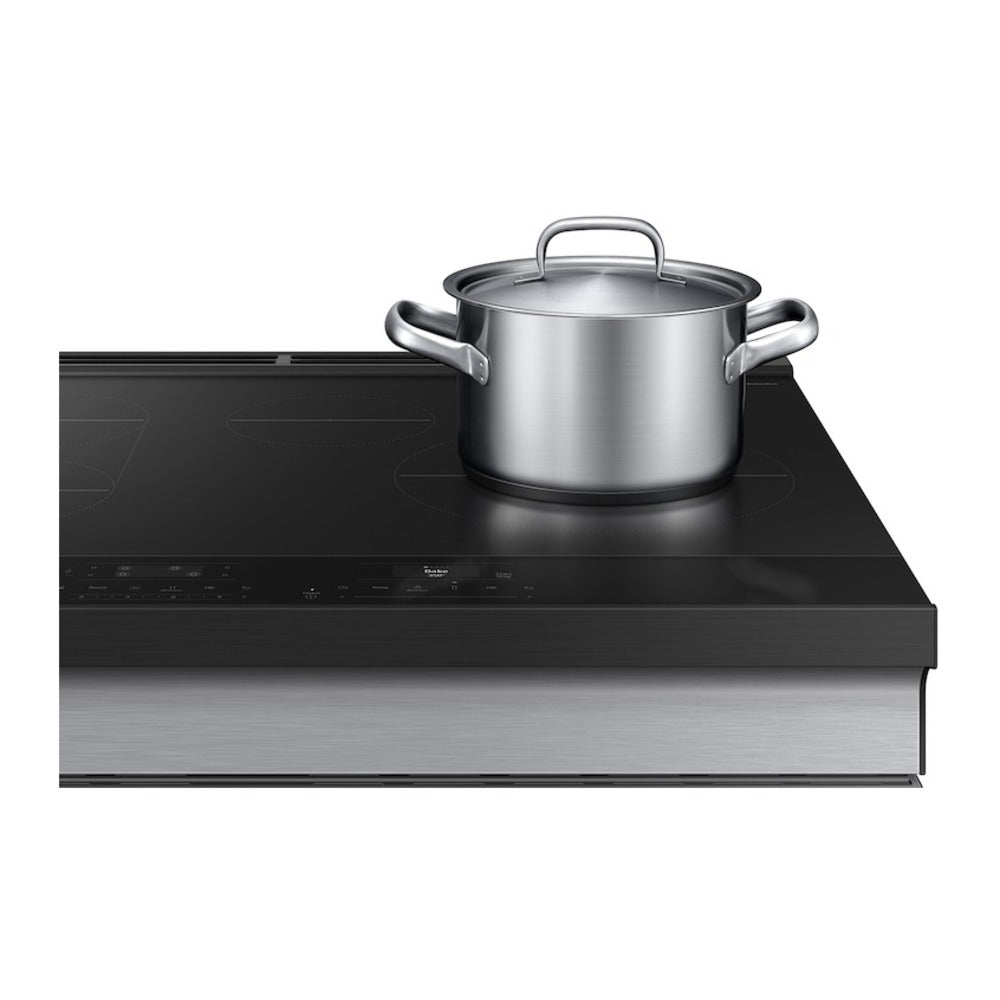 Samsung Bespoke Slide-in Induction Range Anti-Scratch Glass Cooktop  Wi-Fi  6.3 cu.ft.