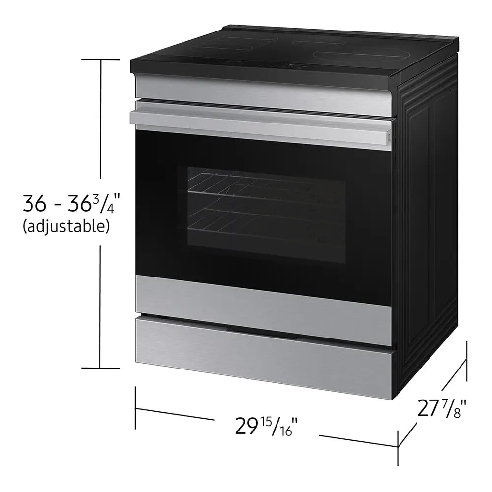 Samsung Bespoke 6.3 cu. ft. Smart Slide-In Induction Range with Ambient Edge Lighting™ &