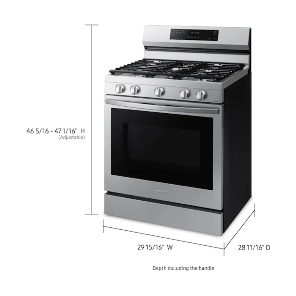 Samsung 6.0 cu. ft. Smart Freestanding Gas Range with No-Preheat Air Fry, Convection+ & 