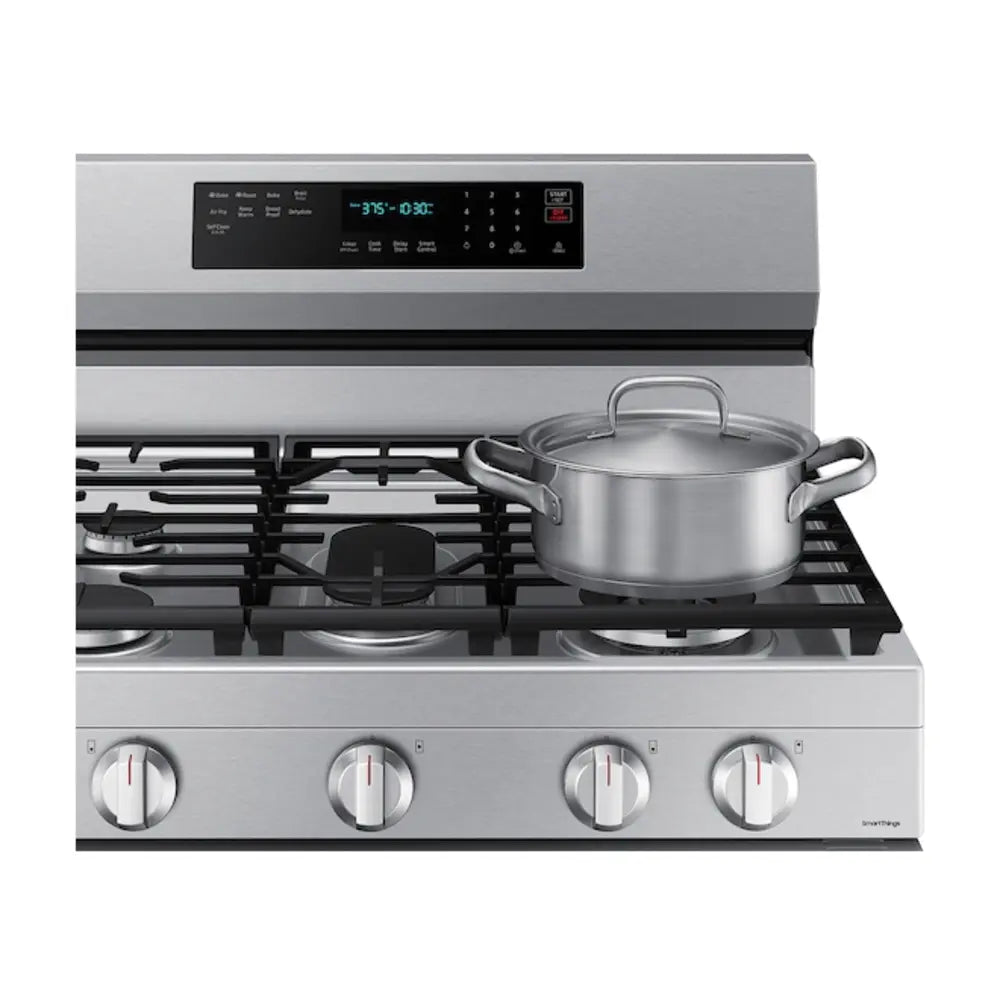 Samsung 6.0 cu. ft. Smart Freestanding Gas Range with No-Preheat Air Fry, Convection+ & 