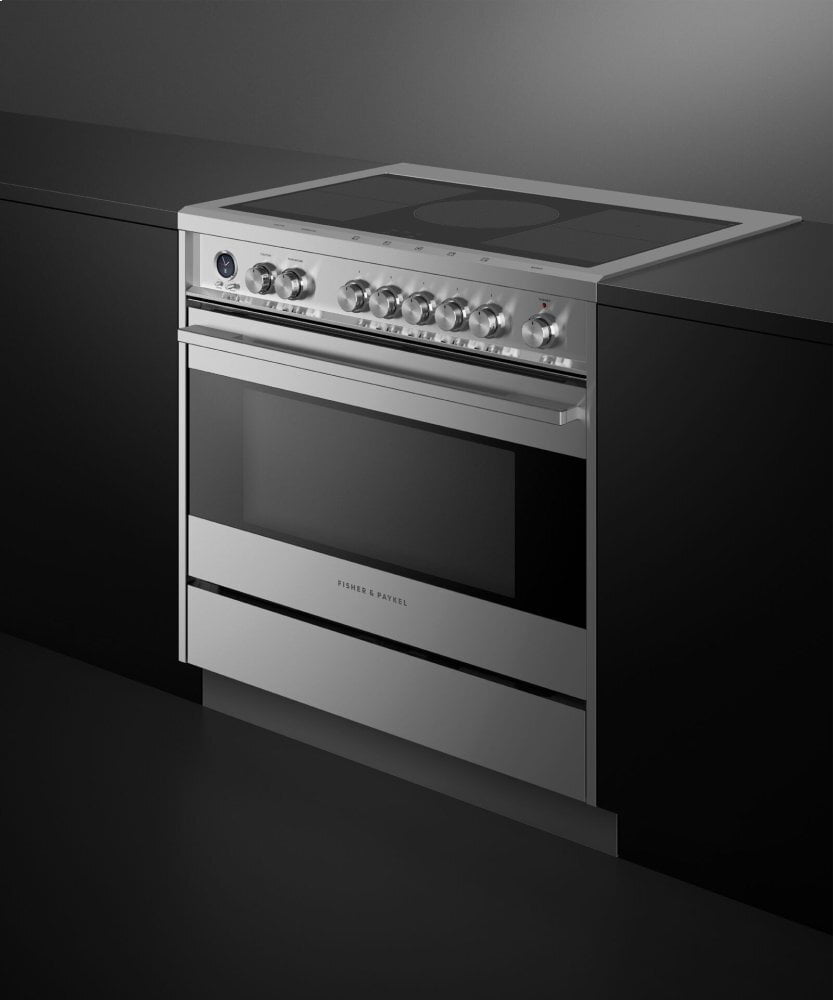 Fisher & Paykel 36" Series 9 Contemporary 5 Zone Induction Self-Cleaning Range