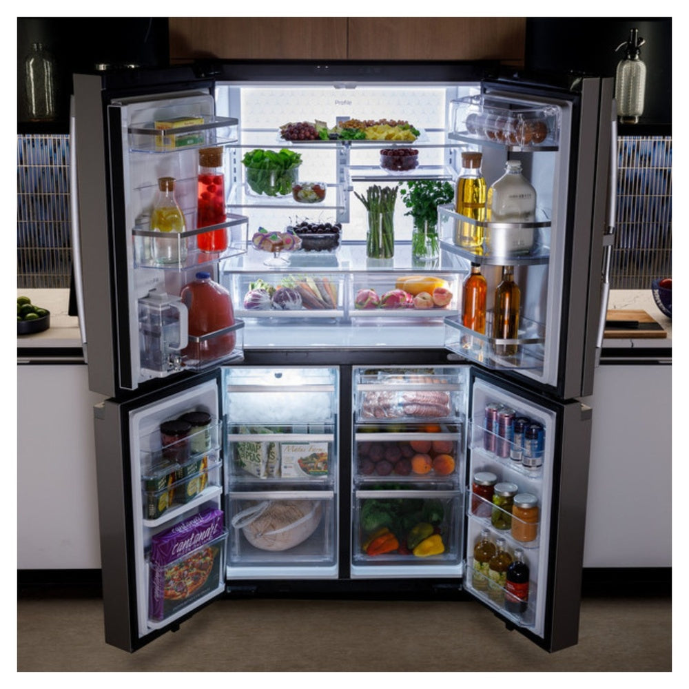 GE Profile GE Profile™ ENERGY STAR® 28.4 Cu. Ft. Quad-Door Refrigerator with Dual-Dispense 