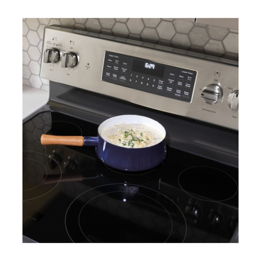 GE Profile GE Profile™ 30" Smart Free-Standing Electric Double Oven Convection Range with N