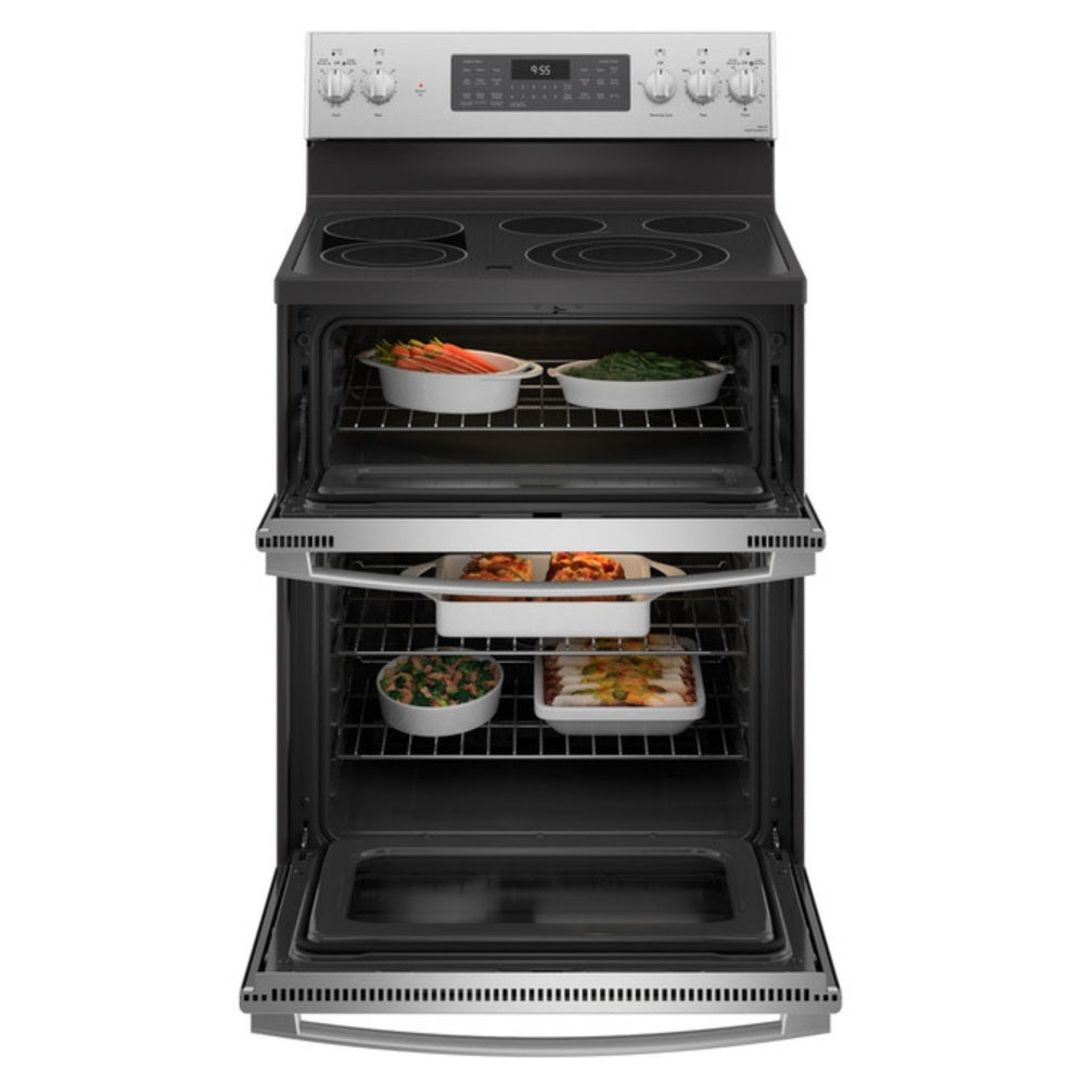 GE Profile GE Profile™ 30" Smart Free-Standing Electric Double Oven Convection Range with N