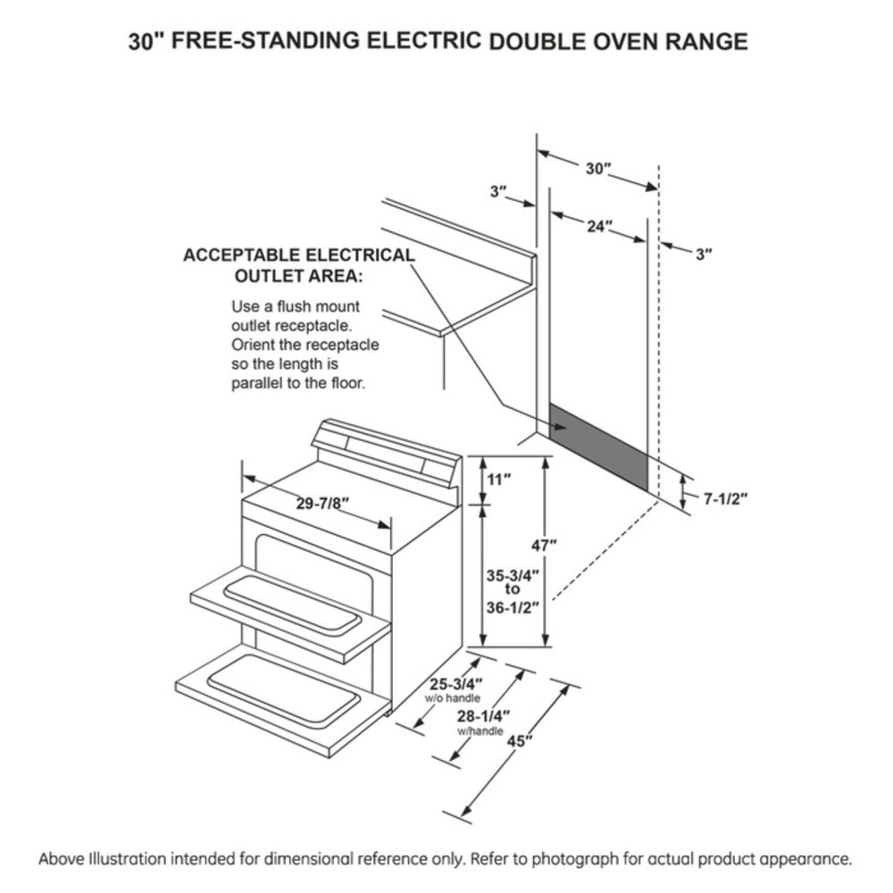 GE Profile GE Profile™ 30" Smart Free-Standing Electric Double Oven Convection Range with N