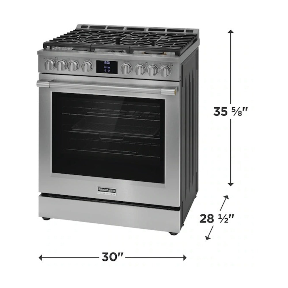 Frigidaire Professional 30" Gas Range with No Preheat and Air Fry