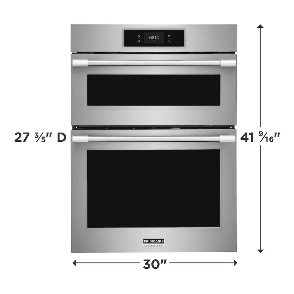 Frigidaire Professional 30" Electric Wall Oven and Microwave Combination with Total Convection