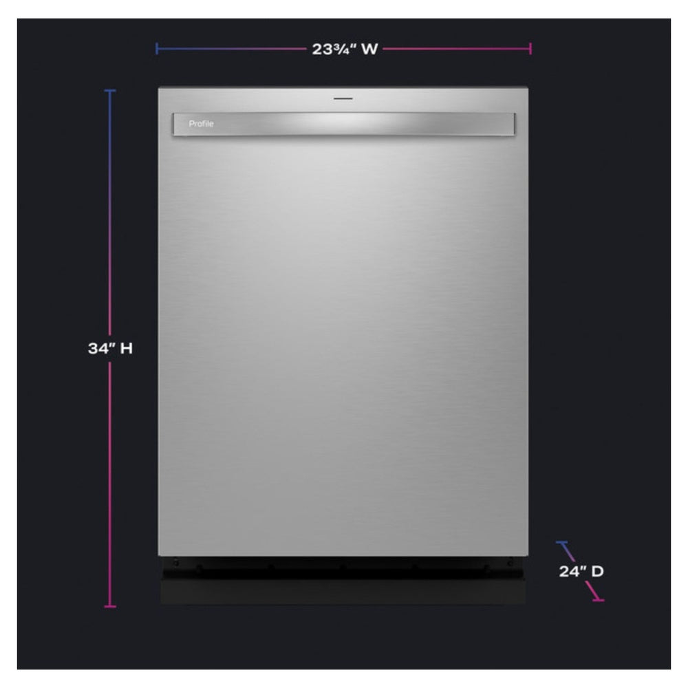 GE Profile GE Profile™ ENERGY STAR® Fingerprint Resistant Top Control Stainless Interior Di