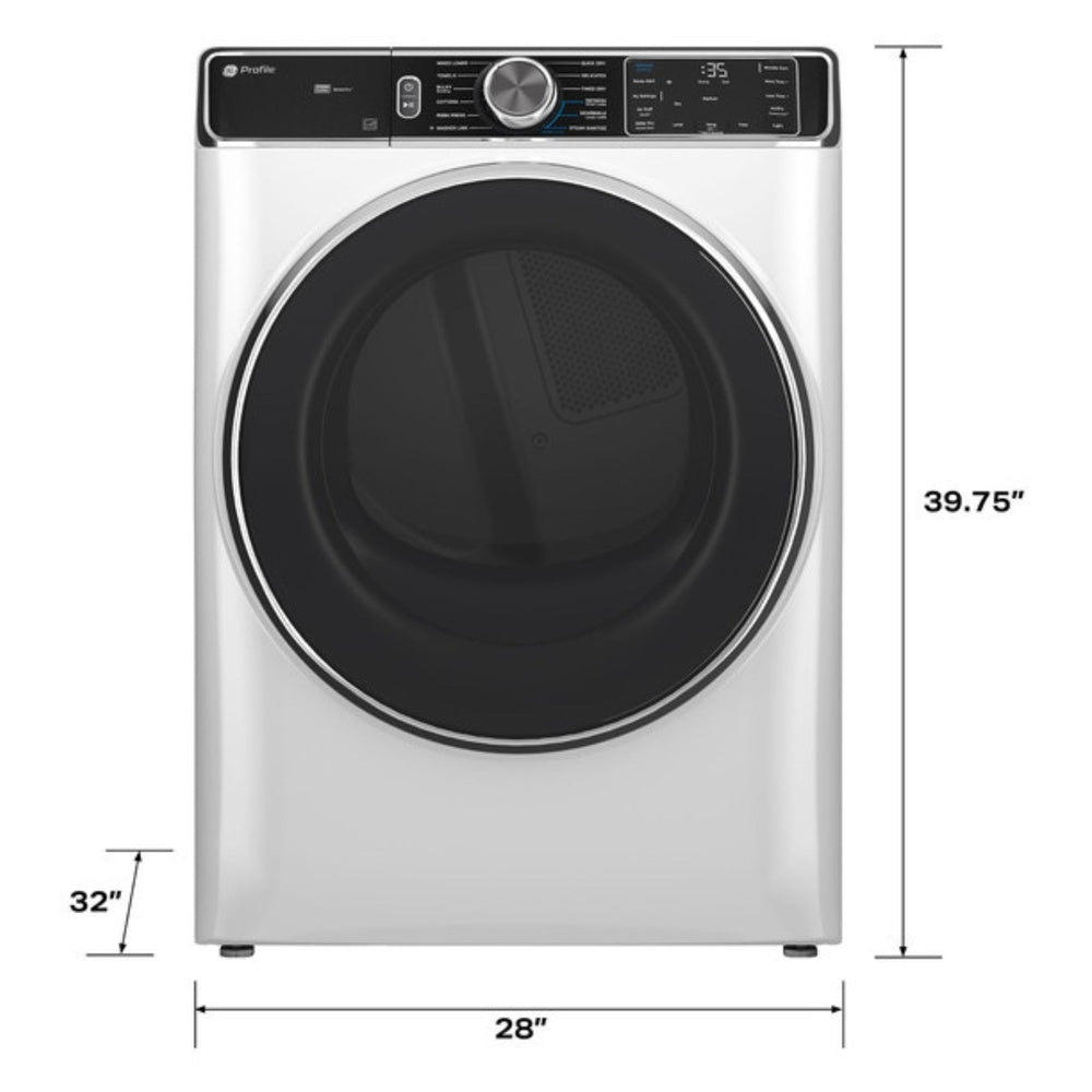 GE Profile GE Profile™ 7.8 cu. ft. Capacity Smart Front Load Electric Dryer with Steam and 