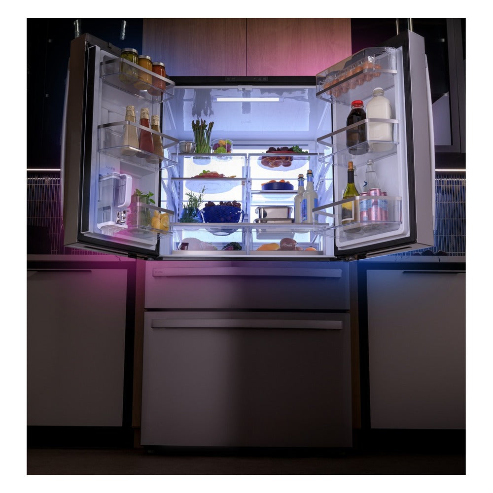 GE Profile GE Profile™ ENERGY STAR® 29 Cu. Ft. Smart Fingerprint Resistant 4-Door French-Do