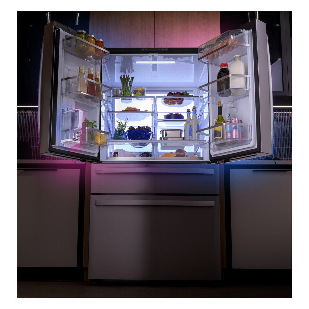 GE Profile GE Profile™ ENERGY STAR® 29 Cu. Ft. Smart Fingerprint Resistant 4-Door French-Do