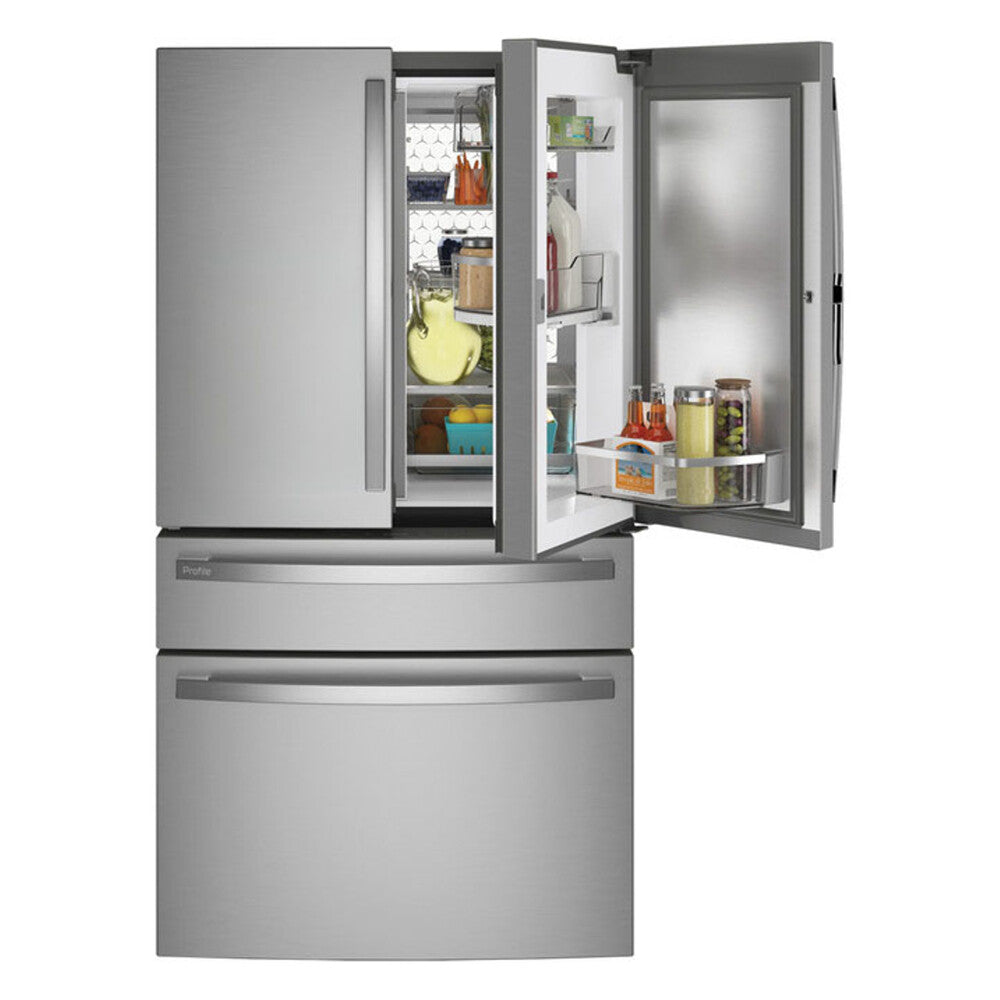 GE Profile GE Profile™ ENERGY STAR® 29 Cu. Ft. Smart Fingerprint Resistant 4-Door French-Do