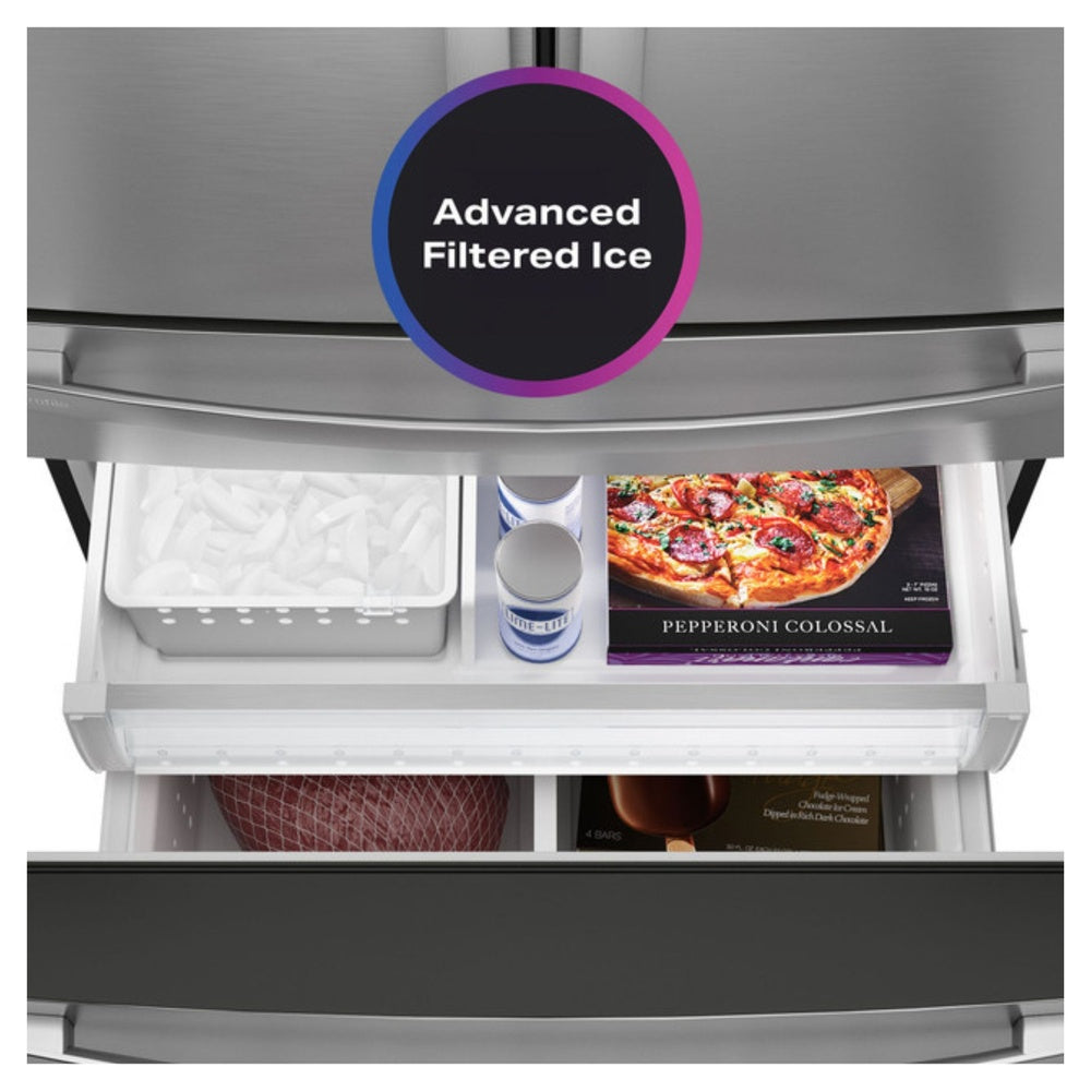 GE Profile GE Profile™ ENERGY STAR® 28.7 Cu. Ft. Smart Fingerprint Resistant 4-Door French-