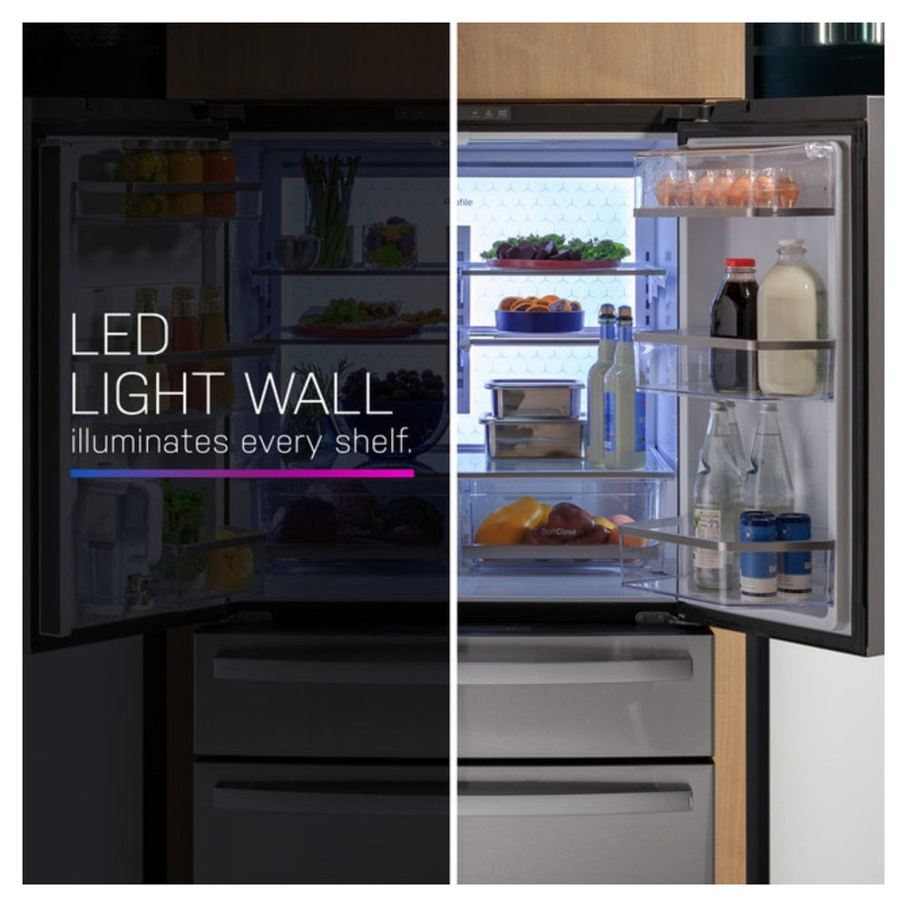 GE Profile GE Profile™ ENERGY STAR® 28.7 Cu. Ft. Smart Fingerprint Resistant 4-Door French-