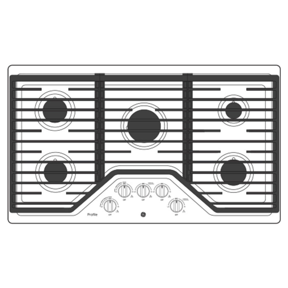GE Profile GE Profile™ 36" Built-In Gas Cooktop with Five Burners