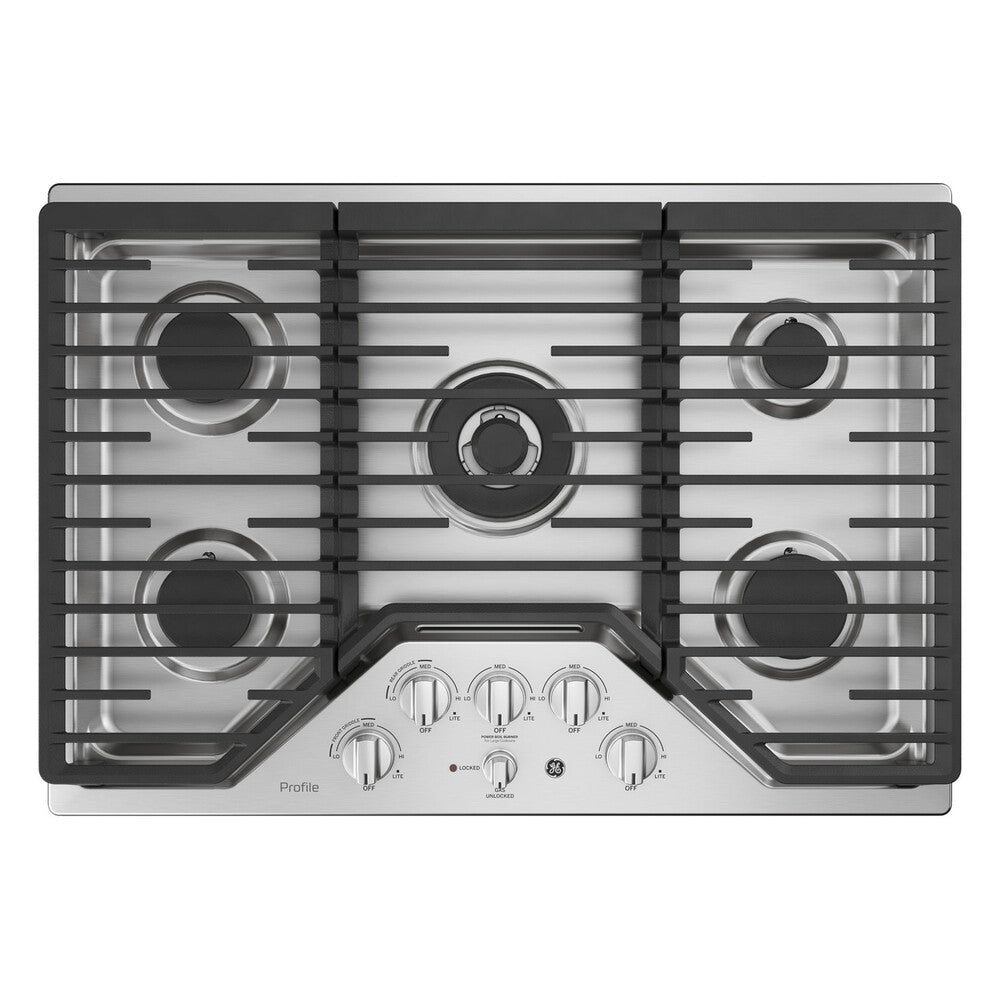 GE Profile GE Profile™ 30" Built-In Tri-Ring Gas Cooktop with 5 Burners and Included Extra-