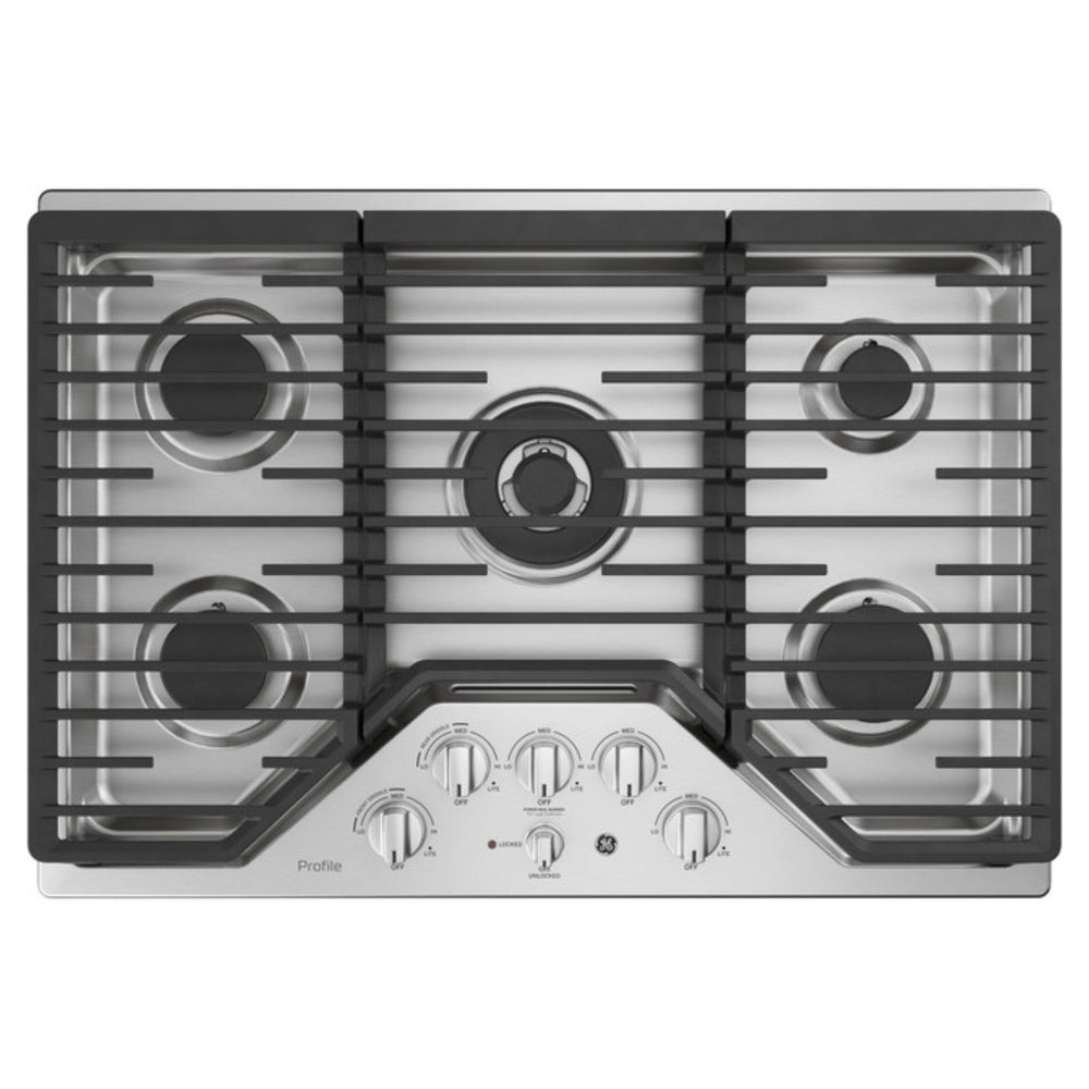 GE Profile GE Profile™ 30" Built-In Tri-Ring Gas Cooktop with 5 Burners and Included Extra-