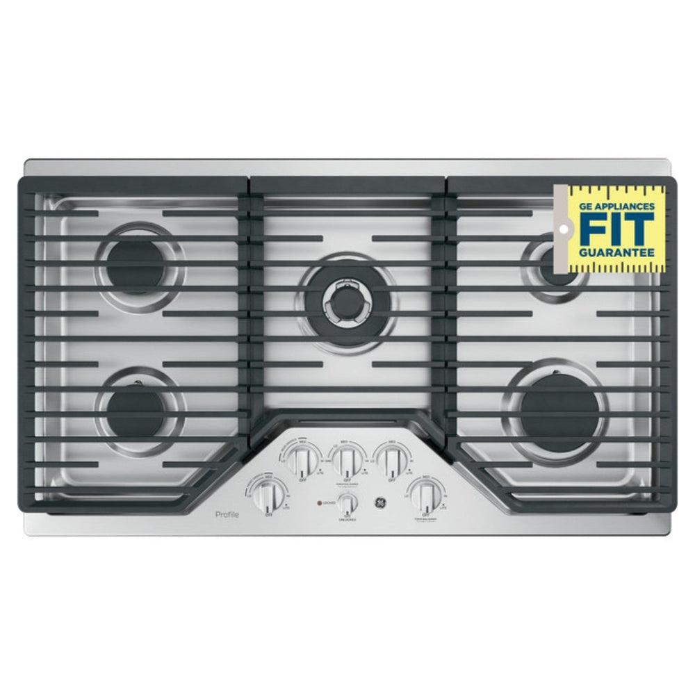 GE Profile GE Profile™ 36" Built-In Tri-Ring Gas Cooktop with 5 Burners and Included Extra-