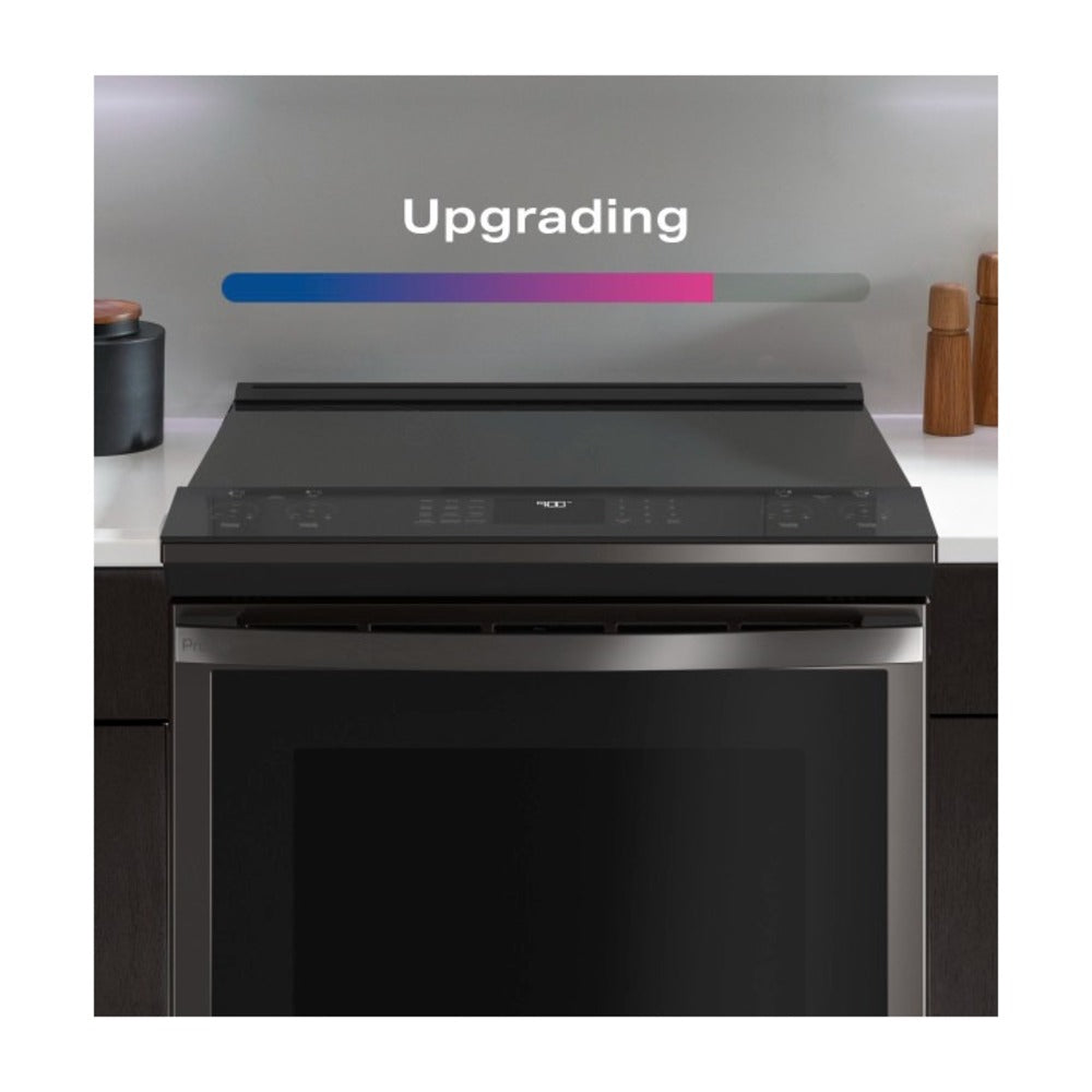 GE Profile GE Profile™ 30" Smart Slide-In Front-Control Gas Fingerprint Resistant Range wit