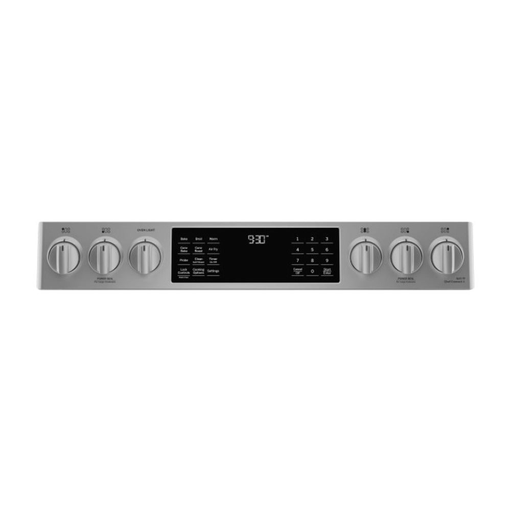 GE Profile GE Profile™ 30" Smart Slide-In Front-Control Gas Fingerprint Resistant Range wit