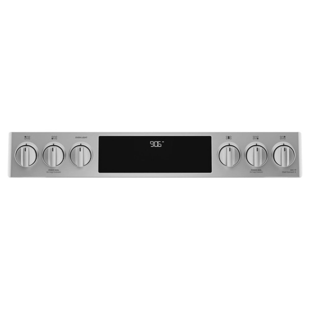 GE GE Profile™ 30" Smart Slide-In Front-Control Gas Double Oven Convection Fingerpr