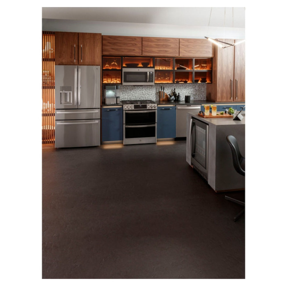 GE GE Profile™ 30" Smart Slide-In Front-Control Gas Double Oven Convection Fingerpr