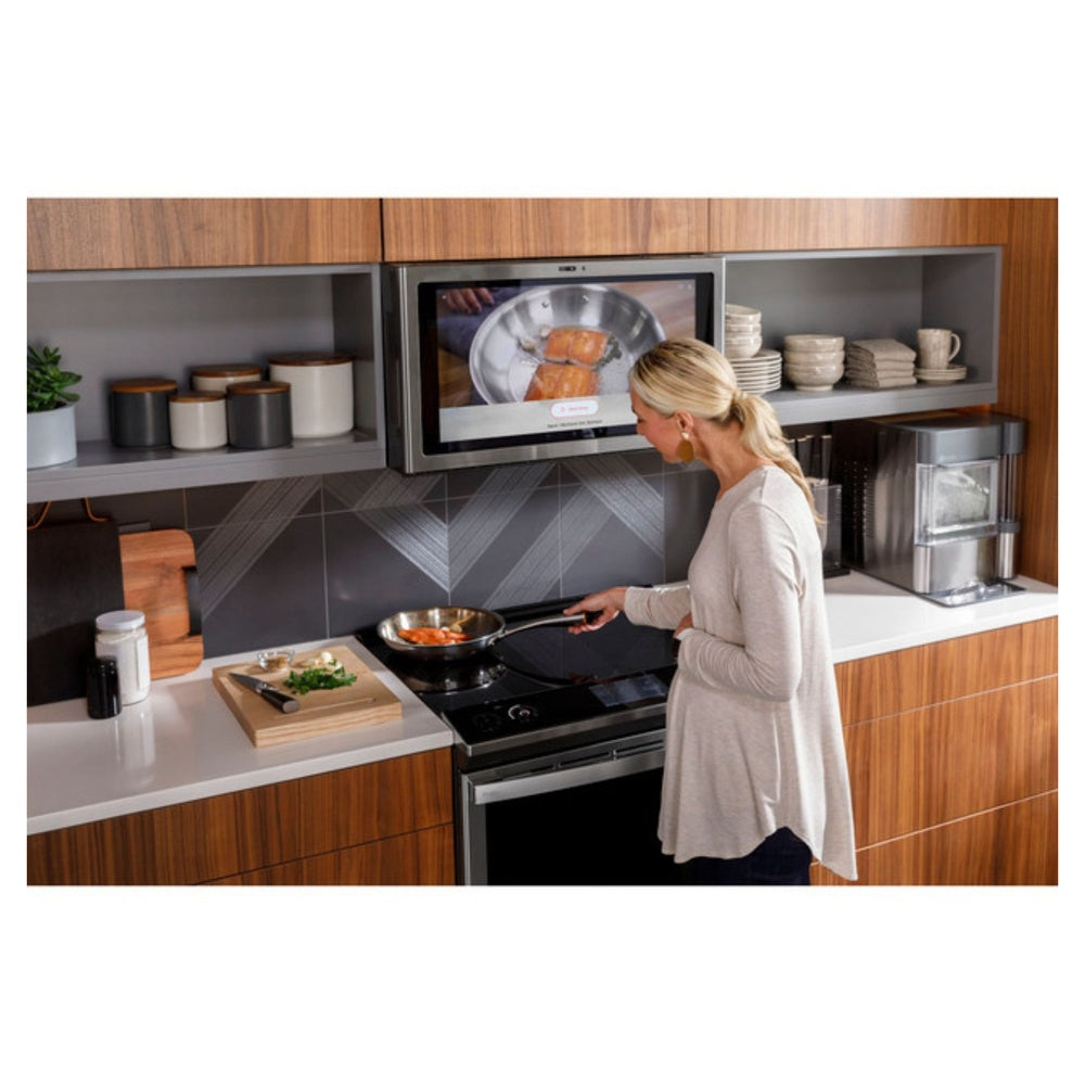 GE Profile GE Profile™ 30" Smart Slide-In Fingerprint Resistant Front-Control Induction and