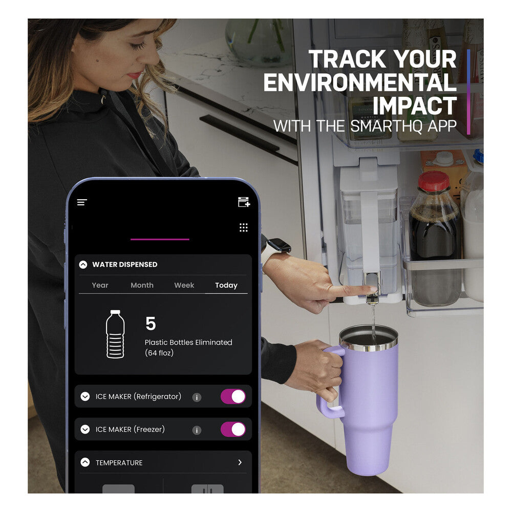 GE Profile GE Profile™ ENERGY STAR® 23.2 Cu. Ft. Smart Counter-Depth Fingerprint Resistant 
