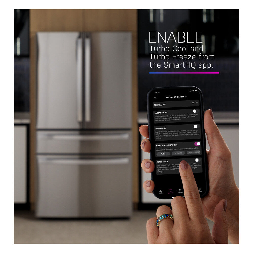 GE Profile GE Profile™ ENERGY STAR® 23.2 Cu. Ft. Smart Counter-Depth Fingerprint Resistant 