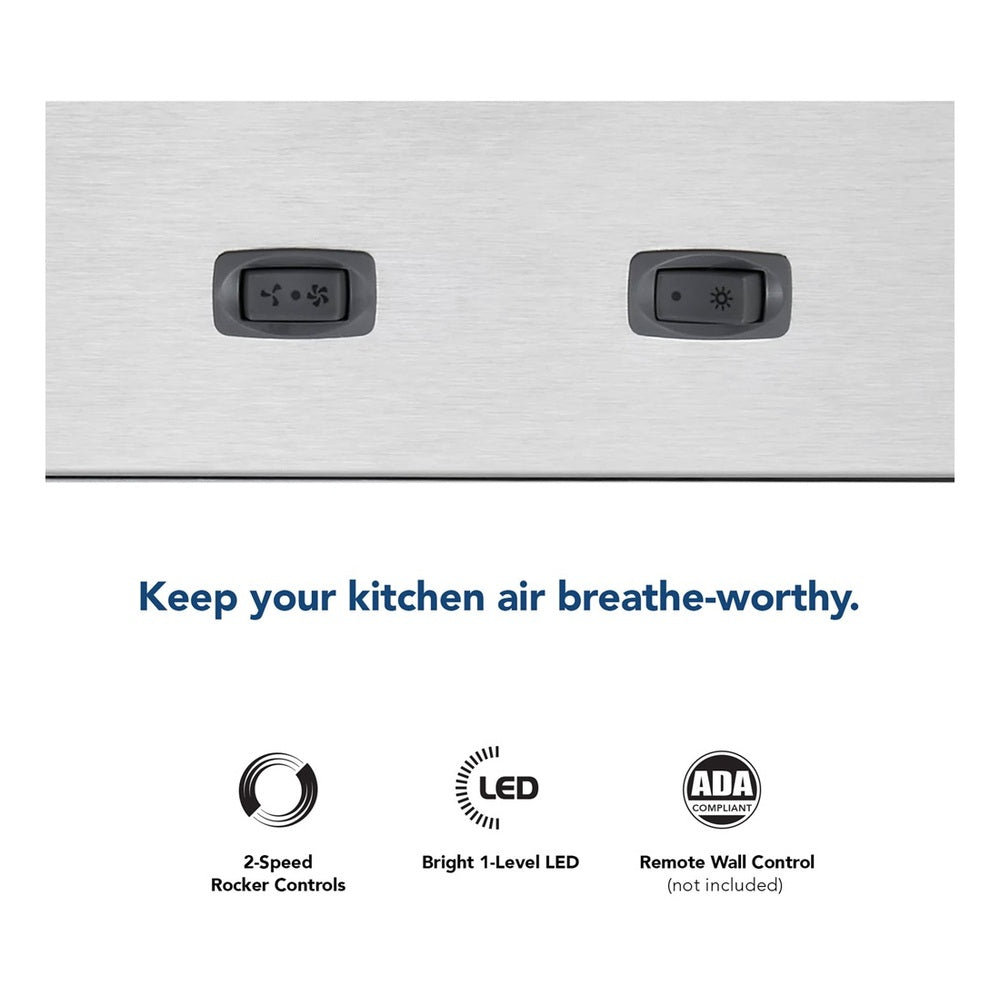 Broan Broan-NuTone 21-Inch Custom Range Hood Power Pack Insert w/ Easy Install System,