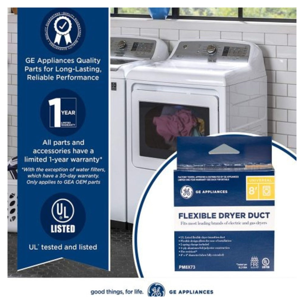 GE Super Flexible Foil 8' Transition Duct