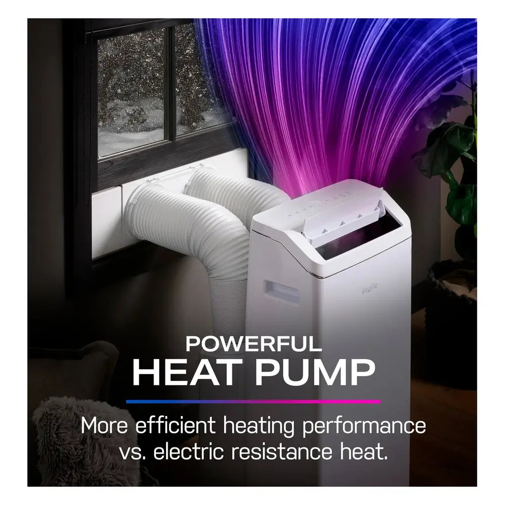 GE GE Profile® 12,000 BTU Dual-Hose, Inverter Heat/Cool Portable Air Conditioner wi