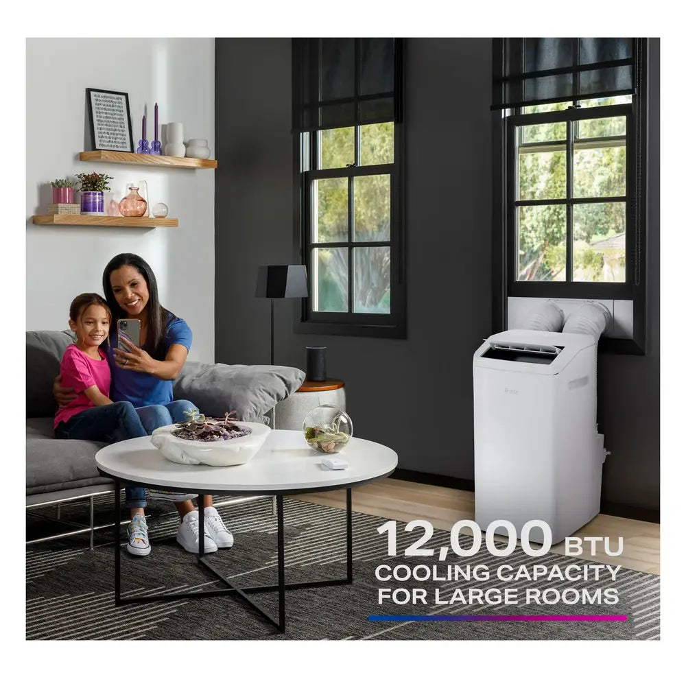 GE GE Profile® 12,000 BTU Dual-Hose, Inverter Heat/Cool Portable Air Conditioner wi