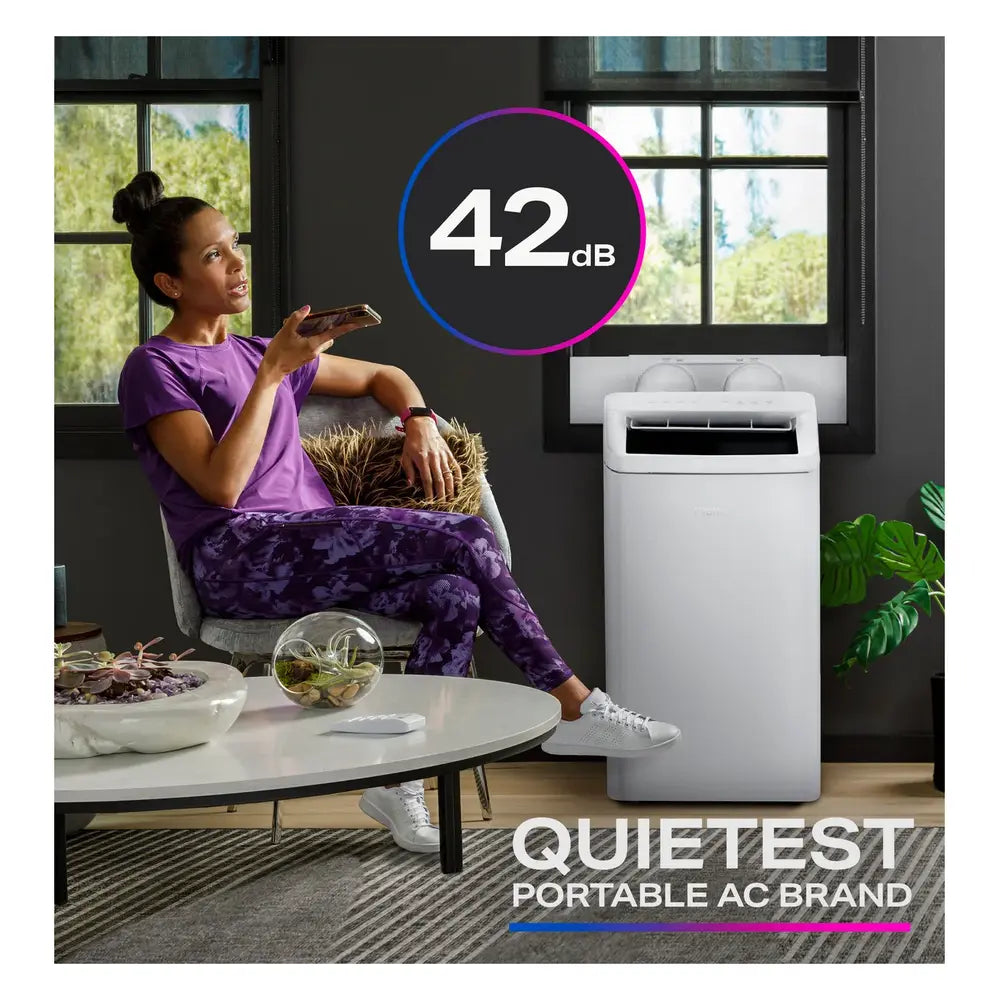 GE GE Profile® 12,000 BTU Dual-Hose, Inverter Heat/Cool Portable Air Conditioner wi