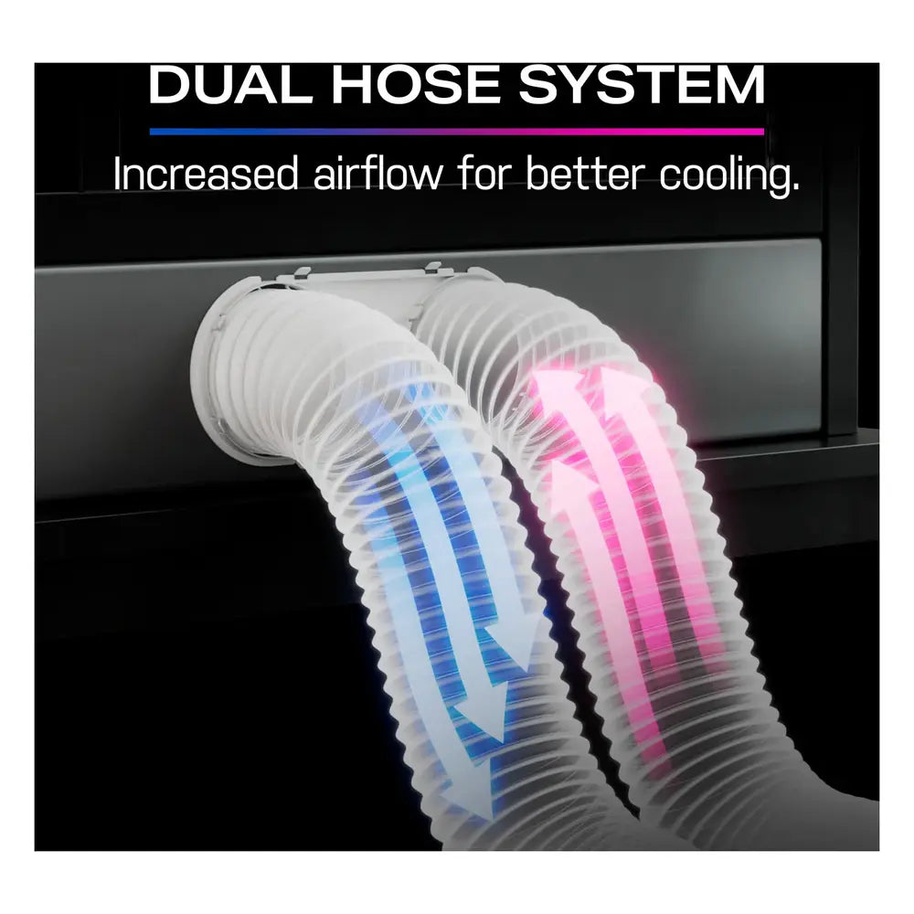 GE GE Profile® 12,000 BTU Dual-Hose, Inverter Heat/Cool Portable Air Conditioner wi