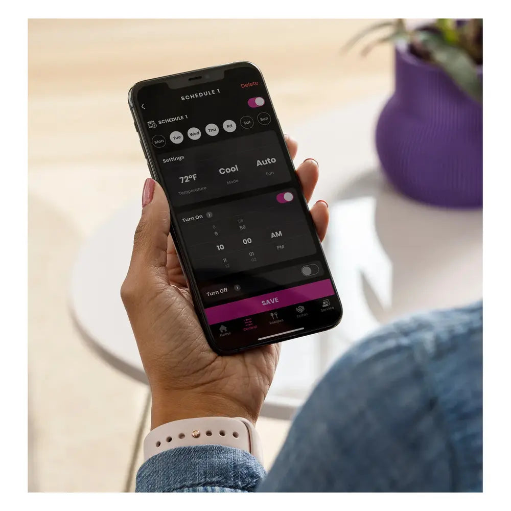 GE GE Profile® 12,000 BTU Dual-Hose, Inverter Heat/Cool Portable Air Conditioner wi